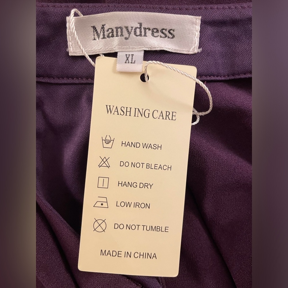 Sleeveless Halter Dress Knee Length Formal Size XL Purple - Picture 14 of 16